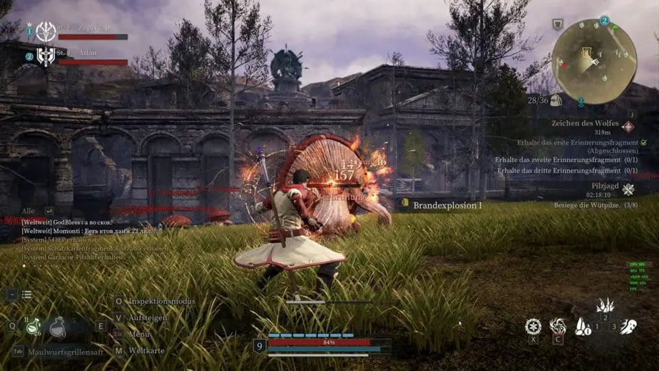 Bless Unleashed Review (Deutsch) Asia Story MMORPG mit Action Combat im Test - Giant Mushrooms - Riesen Pilze