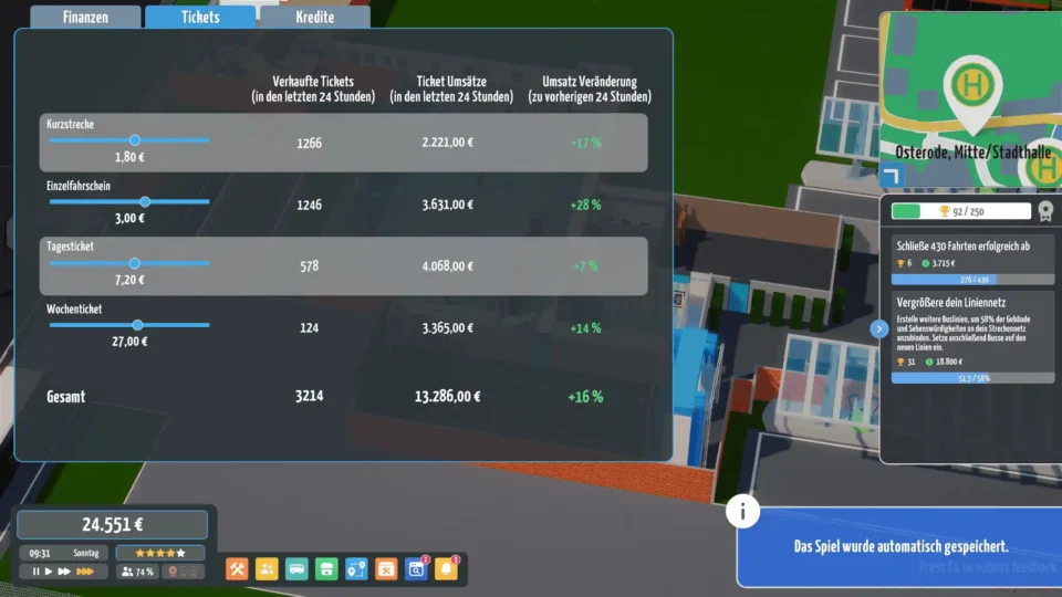 City Bus Manager -Tycoon Game
Ticket Prices