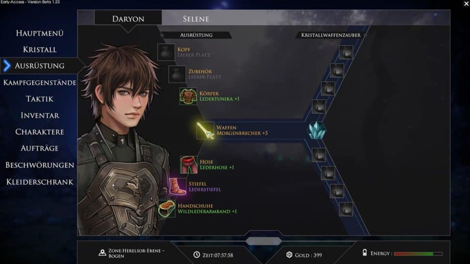 Edge Of Eternity Review - Test - Indie JRPG in Final Fantasy Style - Inventory