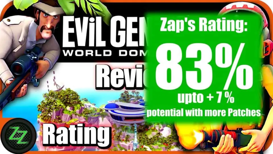 Evil Genius 2 Review
 Rating with numbers - 83 percent