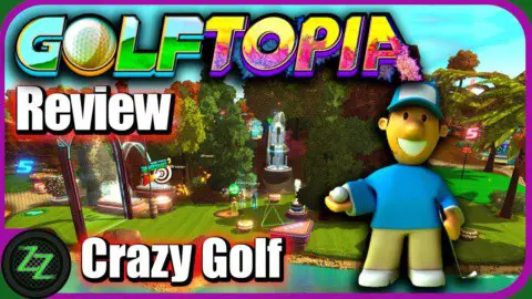 Golftopia Review-Test - SciFi Golfer in bunt - SimGolf or SimTycoon 02 Future Golf - Crazy Gold course - Zukunftsgolf - verrückte Golf Bahnen