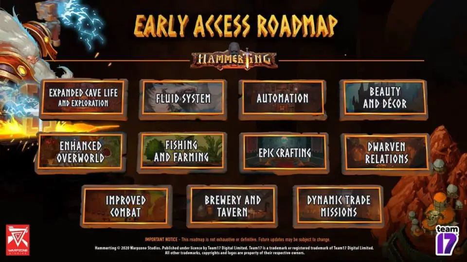 Hammerting Roadmap