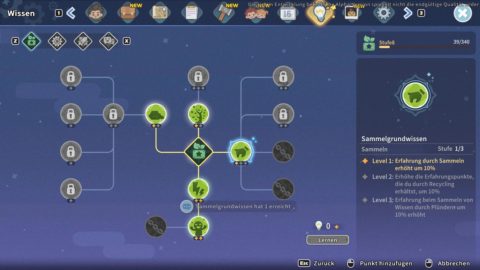 My Time At Sandrock Review
Character progression in 4 skill trees