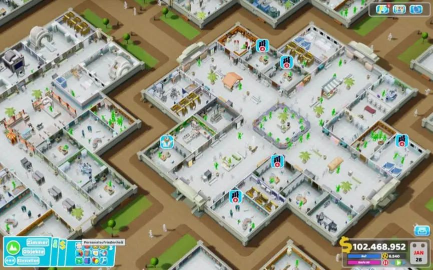 Two Point Hospital Tipps & Tricks Vol. #2 Tip 06 - Spezial Overlays - Spezial Ansichten 05