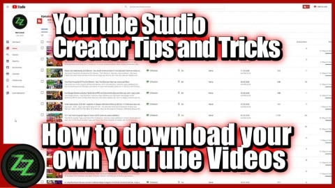 youtube creator studio tips and tricks - how to download your own youtube videos