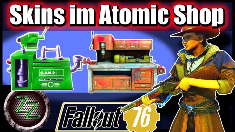 Fallout 76 Guide (Deutsch - German) - Camp, Workshop, Baumodus - Grundlagen Tutorial 11 skins im atomic shop