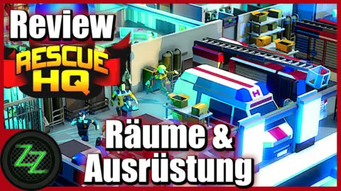 Rescue HQ Review (Deutsch-German) Polizei, Feuerwehr & Rettungsdienst Simulator im Test -Tycoon Game 06 Räume und Ausrüstung