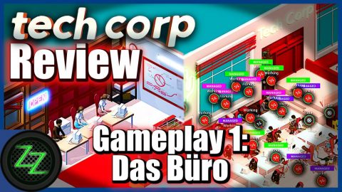 Tech Corp Deutsch (Review) Wir bauen uns eine Firma wie Apple oder Sony - Wirtschaftssim im Test 03 Tech Corp Gameplay 1 - Das Büro