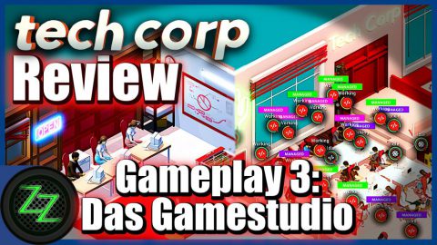 Tech Corp Deutsch (Review) Wir bauen uns eine Firma wie Apple oder Sony - Wirtschaftssim im Test 05 Tech Corp Gameplay 3 - Das Gamestudio