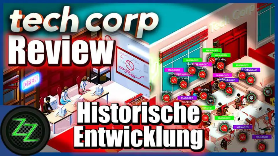 Tech Corp Deutsch (Review) Wir bauen uns eine Firma wie Apple oder Sony - Wirtschaftssim im Test 07 Tech Corp Historische Entwicklung der Technik