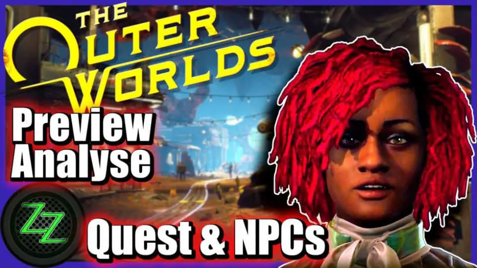 Outer Worlds (Deutsch) Preview Analyse zu Obsidians SciFi Weltraum Fallout - Welt Werte Skills Perks 06 Outer Worlds - Dialoge Quests und NPCs