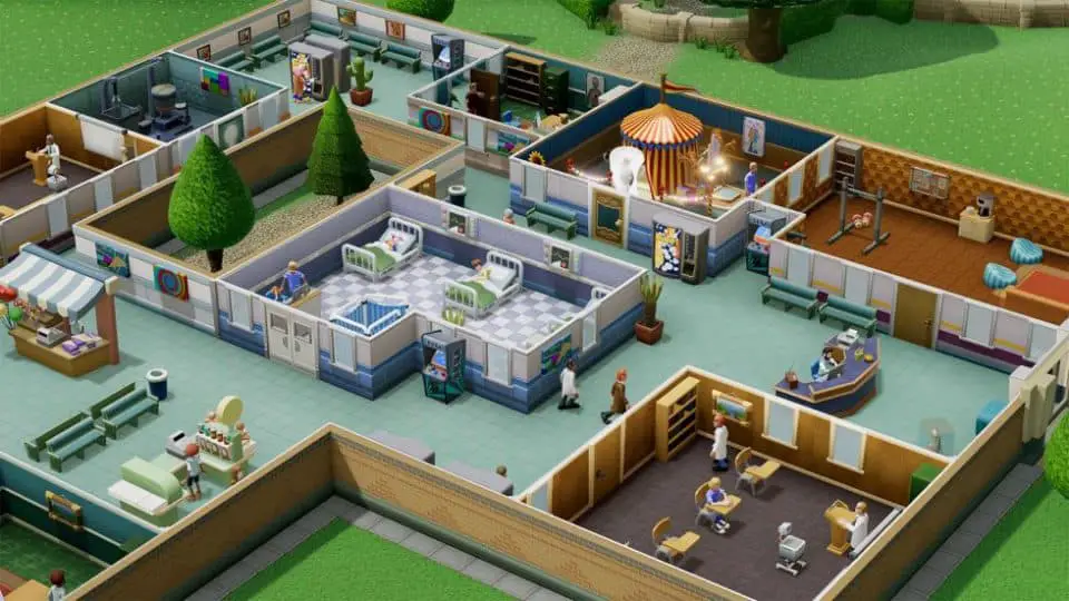 Two Point Hospital neues DLC Close Encounters mit Aliens - unheimliche Begegnungen - Krankenhaus Simulation