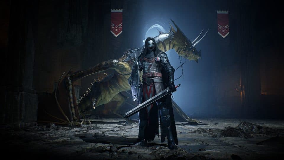 Century Age of Ashes Multiplayer Dragon Fight - Black Knight Dragon Rider with his Combat Dragon