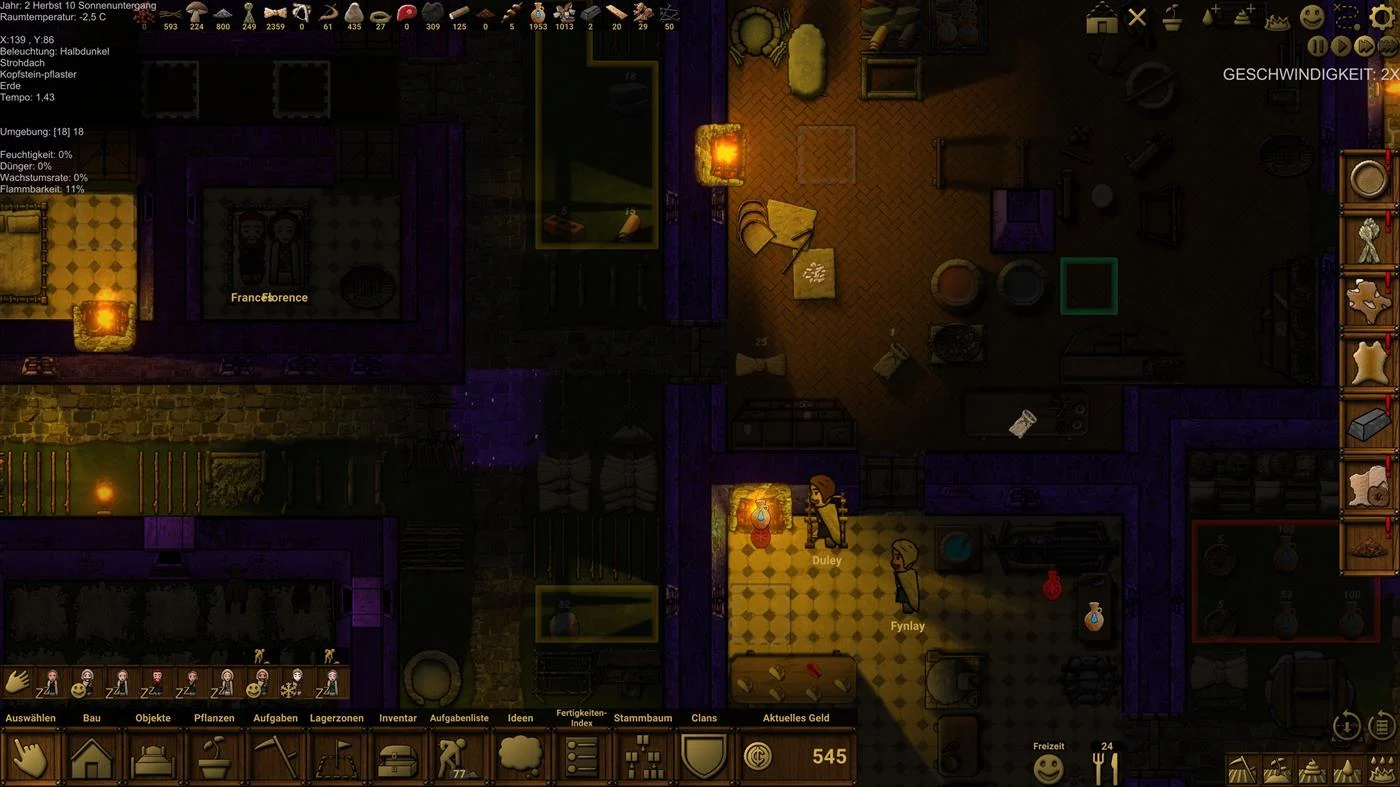 Clanfolk Review - Rimworld-like Aufbau-Strategie im mittelalterlichen Schottland - Test 22 Clanfolk Review
Nahaufnahme vom Clanhaus