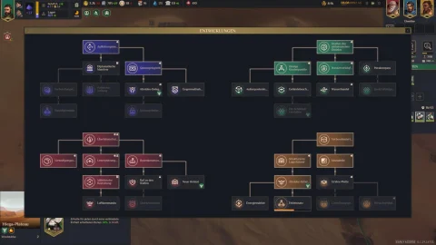 Dune Spice Wars Review - 4X Echtzeit-Strategie Perle im Wüstensand gefunden (Test - 2022) 22 Komplexe Forschung auf dem Fähigkeitenbaum