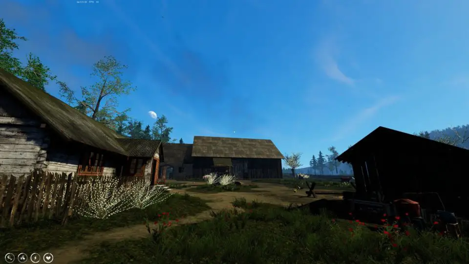 Farmers Life Review - dreckige Survival Bauernhof Sim im Test - Blue Sky over the farm - Blauer Himmel über dem Hof