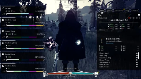 Holomento - frisches roguelite 3D Adventure RPG - Early Access (p)Review - Test 13 Holomento
Inventar und Charakter Werte