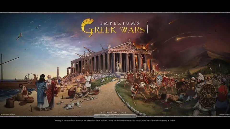 Imperiums Greek Wars Review - Test - 4X Rundenstrategie in der Antike - 4X Turnbased Strategy in ancient Greece - Loading Screen and Cover Title Picture - Ladebildschirm und Titel Bild