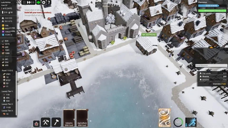 Kingdoms Reborn Review - Aufbau-Mix aus Banished & Civilization im Test - Castle in the winter - Burg im Winter