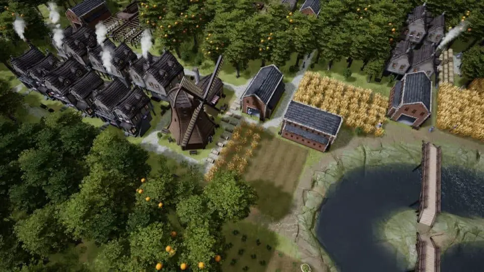 Kingdoms Reborn Review - Aufbau-Mix aus Banished & Civilization im Test - Windmill and Bakery - Windmühle und Bäckerei