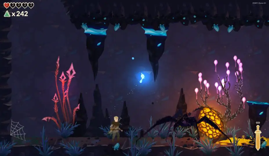 Leifs Adventure Netherworld Hero - Gamescom21 Short News - Zapzockt.de Gaming News - spider boss - Spinnenkönigin