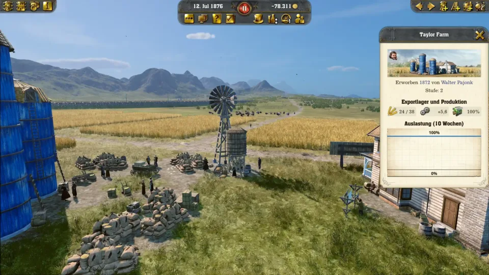 Railway Empire 2 Review - A farm - Ein Bauernhof