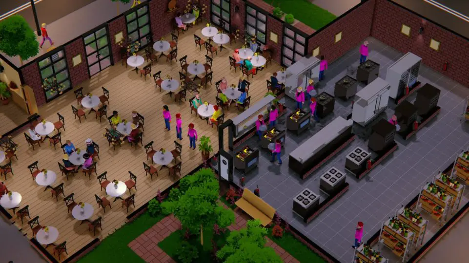 Recipe for Disaster Review - chaotische Restaurant Tycoon-Sim im Test - many customers and employees have to be controlled - Viele Kunden und Angestellte müssen kontrolliert werden