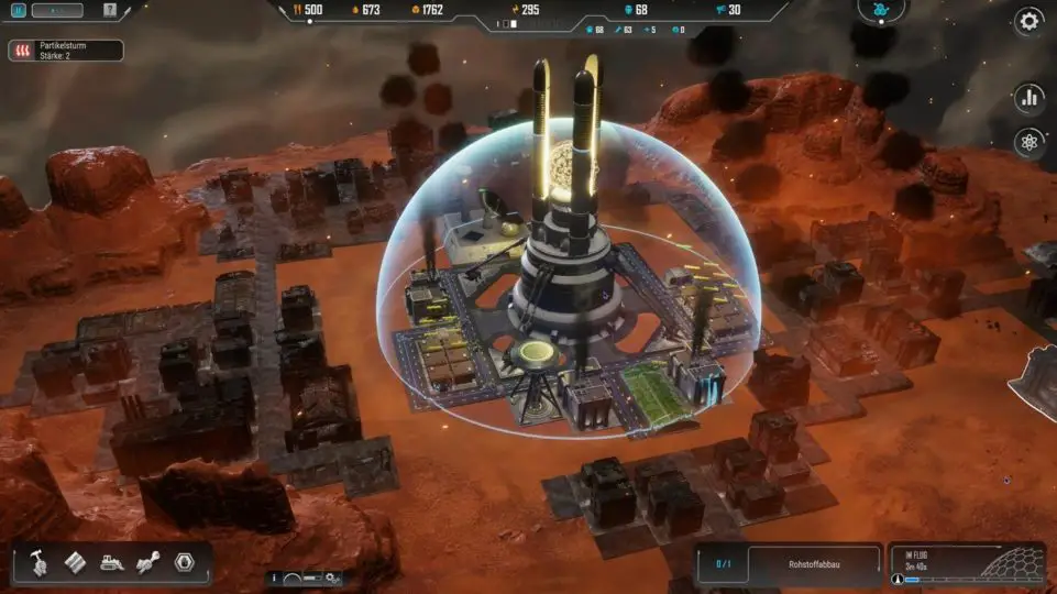 Sphere Flying Cities - Survival Aufbau Strategie im Himmel - meteor storm - Meteorhagel