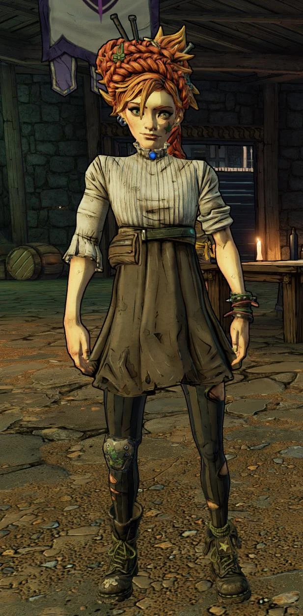 Tiny Tina's Wonderlands Review - abgedrehtes Tisch-RPG in Borderlands 3.5 im Test 14 Tiny Tina's Wonderlands Review
Izzy aus der Bar in Prachthuf