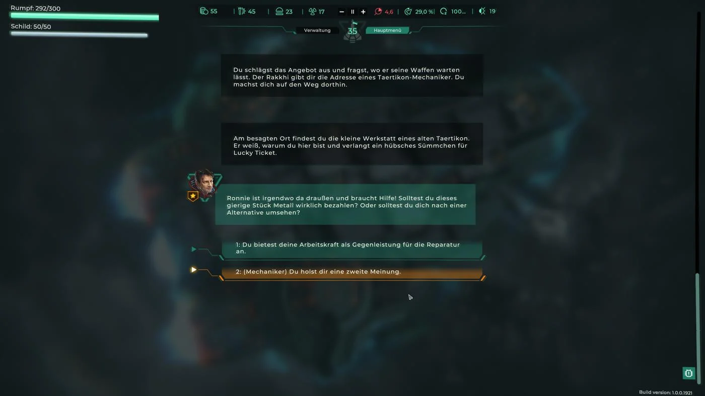 Trigon Space Story - Roguelike Strategy in Space 8 Trigon Space Story Early Access Release
Text based Dialog System
