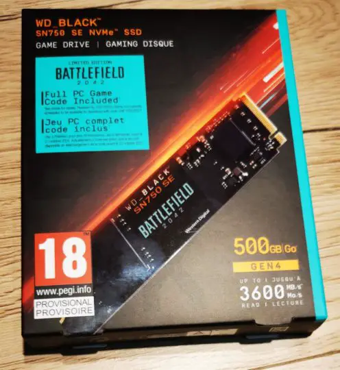 WD_Black SN750 SE - Battlefield 2042 Edition - Produktbild - Packung Front - zapzockt