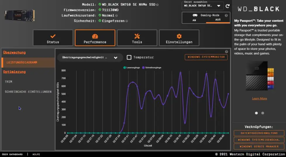 WD_Black SN750 SE - Battlefield 2042 Edition - Produktbild - zapzockt - Dashboard 04