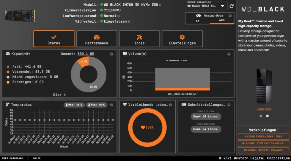 WD_Black SN750 SE - Battlefield 2042 Edition - Produktbild - zapzockt - Dashboard 08