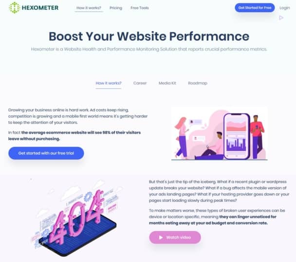 hexometer review - test - online monitor - website health checker and seo tool service test - selbsbeschreibung - self description 02