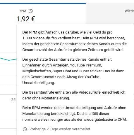 youtube news - rpm in analytics - new feature - youtube news by zapzockt.de